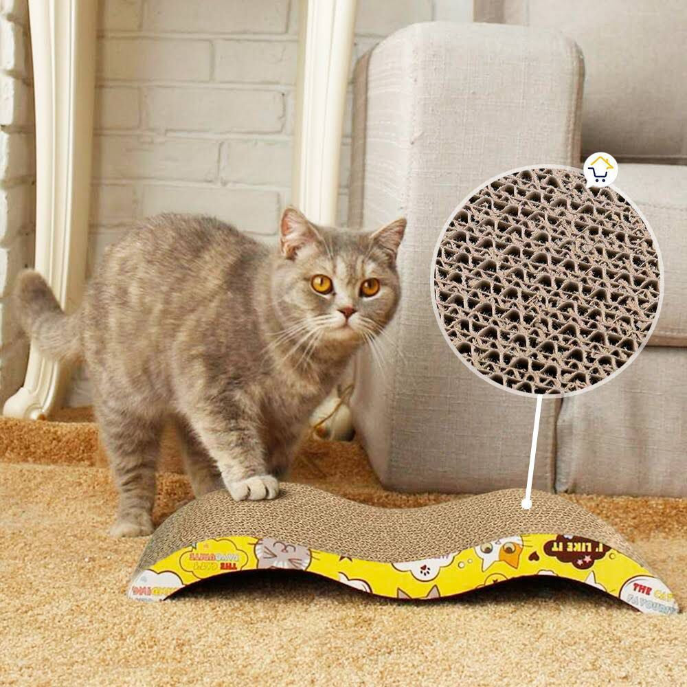 Rascador De Carton Ondulado Para Gatos